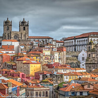 Buy canvas prints of Porto Cathedral and the City by Viv Thompson