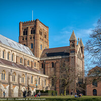 Buy canvas prints of St Alban's Cathedral  by Viv Thompson