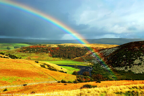 Rainbow over Teesdale. Picture Board by Paul Clifton