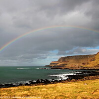 Buy canvas prints of The Antrim coast at the giant's causeway. by Paul Clifton