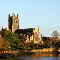 Buy canvas prints of Worcester cathedral by Paul Clifton