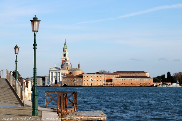 San Giorgio Maggiore in Venice. Picture Board by Paul Clifton