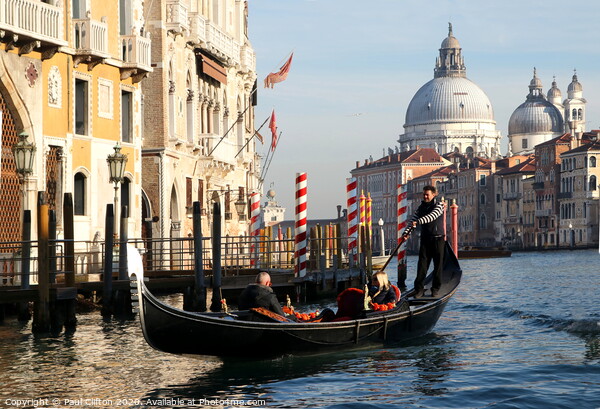 The Grand canal in Venice Picture Board by Paul Clifton