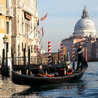 Buy canvas prints of The Grand canal in Venice by Paul Clifton