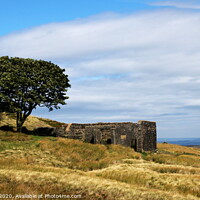 Buy canvas prints of Top Withens farm ruin by Paul Clifton