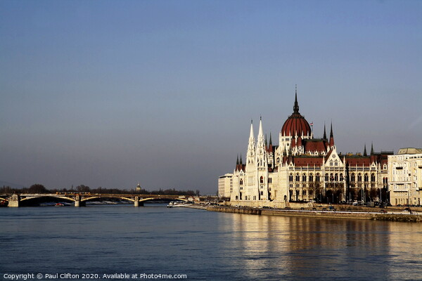 Hungarian parliament building in Budapest Picture Board by Paul Clifton