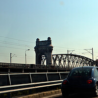 Buy canvas prints of The bridge over the Danube Fetesti-Cernavoda  by liviu iordache