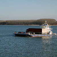 Buy canvas prints of ferry on the Danube  by liviu iordache