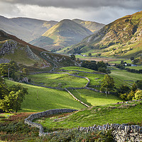Buy canvas prints of Valley Hills by Si Betteridge