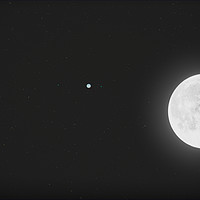 Buy canvas prints of Composite Moon, Saturn and Jupiter by Elyna Bouchereau