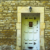 Buy canvas prints of stylish entrance to a residential building, an int by Q77 photo