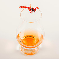 Buy canvas prints of single malt tasting glass with scorpion, single ma by Q77 photo