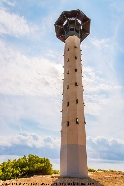 Lighthouse tower and blue summer sky, the safe ret Picture Board by Q77 photo