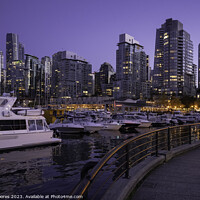 Buy canvas prints of Coal Harbour Sunset by Bill Moores