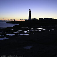 Buy canvas prints of Portland Bill at dusk by Bill Moores