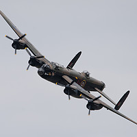 Buy canvas prints of BBMF Avro-Lancaster by Bill Moores
