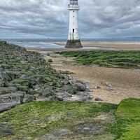 Buy canvas prints of Perch Rock Lighthouse by Rick Lindley