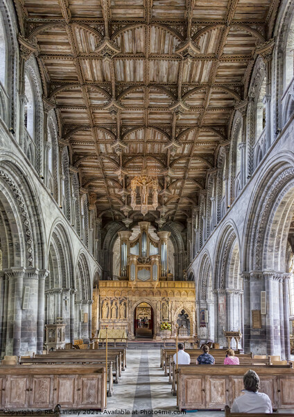 Inside St David's Cathedral Picture Board by Rick Lindley