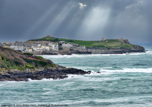 Storm over St Ives Picture Board by Rick Lindley