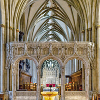 Buy canvas prints of Bristol Cathedral by Rick Lindley