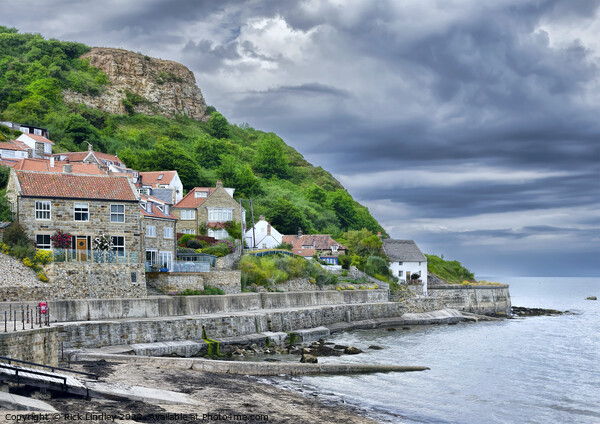 Runswick Bay  Picture Board by Rick Lindley