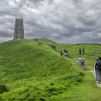 Buy canvas prints of The Pilgrimage Glastonbury Tor  by Rick Lindley