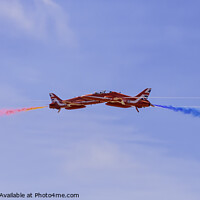 Buy canvas prints of The Red Arrows Synchro Pair by Rick Lindley