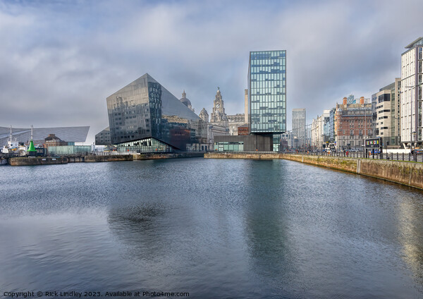 Liverpool Skyline Picture Board by Rick Lindley
