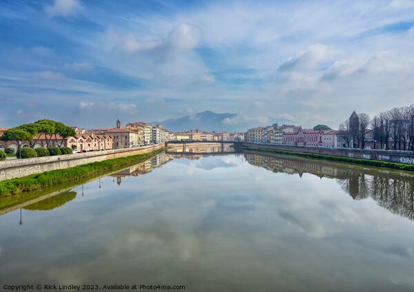 Arno River Pisa Picture Board by Rick Lindley