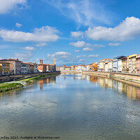 Buy canvas prints of Arno River Pisa by Rick Lindley