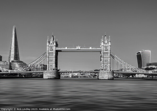 Tower Bridge Skyline Picture Board by Rick Lindley