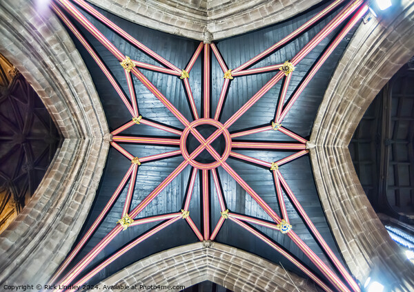 Looking Up St Marys Nantwich Picture Board by Rick Lindley