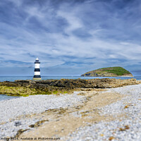 Buy canvas prints of Penmon Lighthouse Anglesey by Rick Lindley
