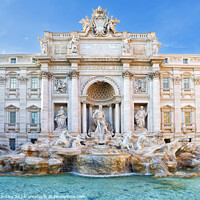 Buy canvas prints of Trevi Fountain by Rick Lindley