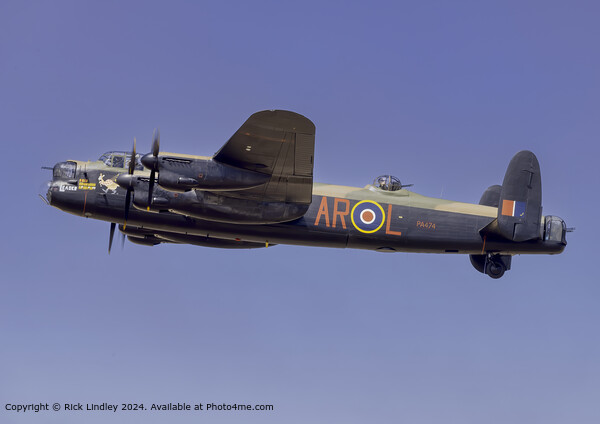 Lancaster Flying, Sand and Sea, Southport Picture Board by Rick Lindley