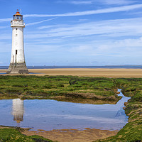 Buy canvas prints of Perch Rock Lighthouse by Rick Lindley