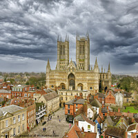 Buy canvas prints of Lincoln Cathedral by Rick Lindley