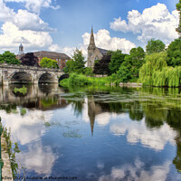 Buy canvas prints of The English Bridge Shrewsbury  by Rick Lindley