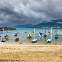 Buy canvas prints of St Ives Harbour Cornwall by Rick Lindley