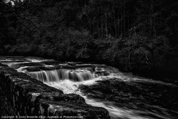 Waterfalls at New Lanark Picture Board by Andy Brownlie