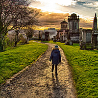 Buy canvas prints of A walk in the cemetery by Andy Brownlie