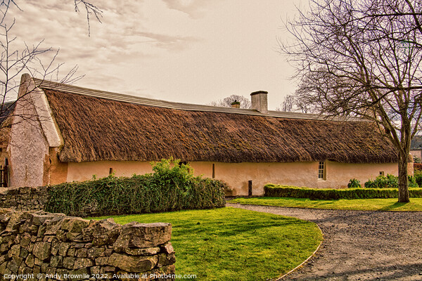 Robert Burns Cottage Picture Board by Andy Brownlie