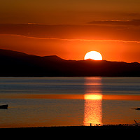 Buy canvas prints of Sunrise over the lake by Jordan Jelev