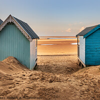 Buy canvas prints of Beach View at Wells-next-the-sea North Norfolk by David Powley