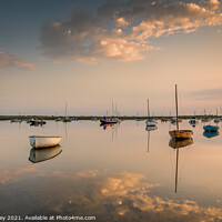 Buy canvas prints of Early Morning Reflections at Brancaster Staithe by David Powley