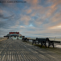 Buy canvas prints of Early Morning on Cromer Pier by David Powley