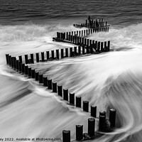 Buy canvas prints of Incoming Tide on Caister Beach by David Powley