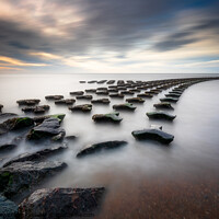 Buy canvas prints of Sunrise at Cobbolds Point by David Powley