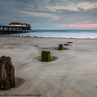 Buy canvas prints of Early Morning on Cromer Beach by David Powley