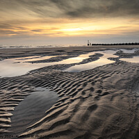 Buy canvas prints of Overstrand Beach Sunrise by David Powley
